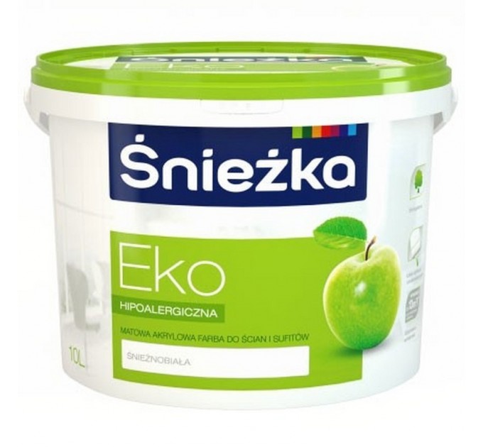 Краска акриловая EKO- SNIEZKA (Снежка Эко) белая. 1-10 литра купить в Руденске